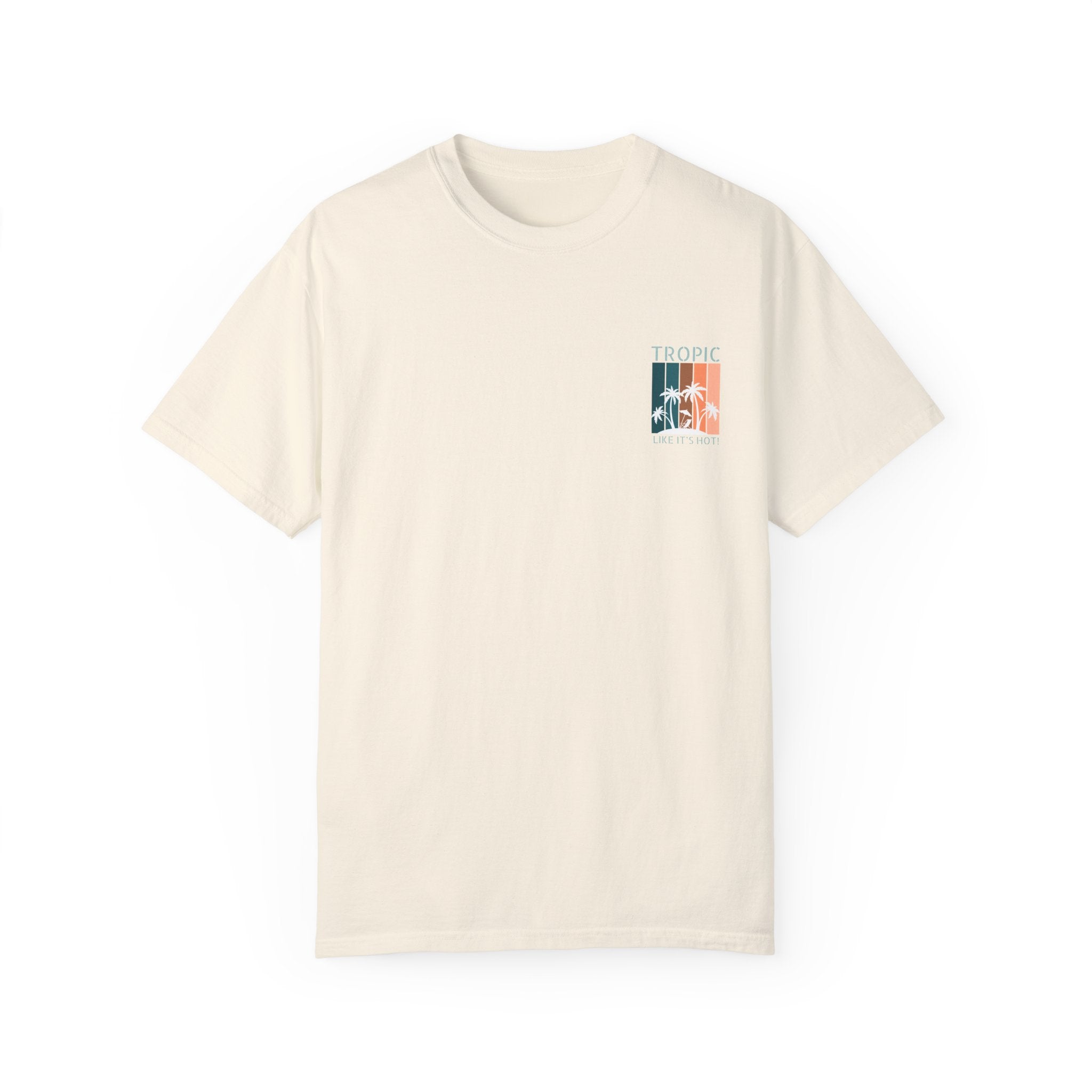 Tropic Panels Relaxed Tee - Peaches & Cream