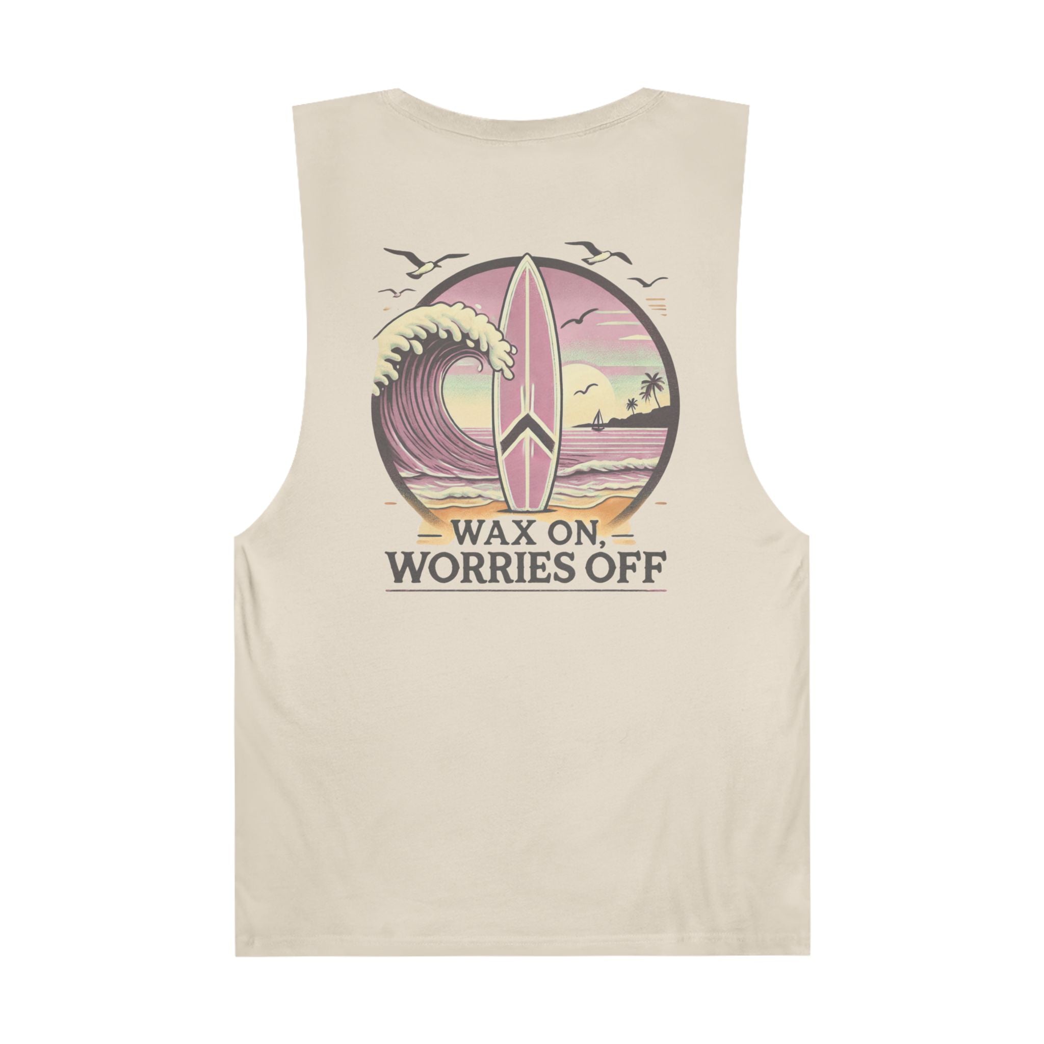 Wave Crest 'Wax On' Chill Tank - Clamshell Pink