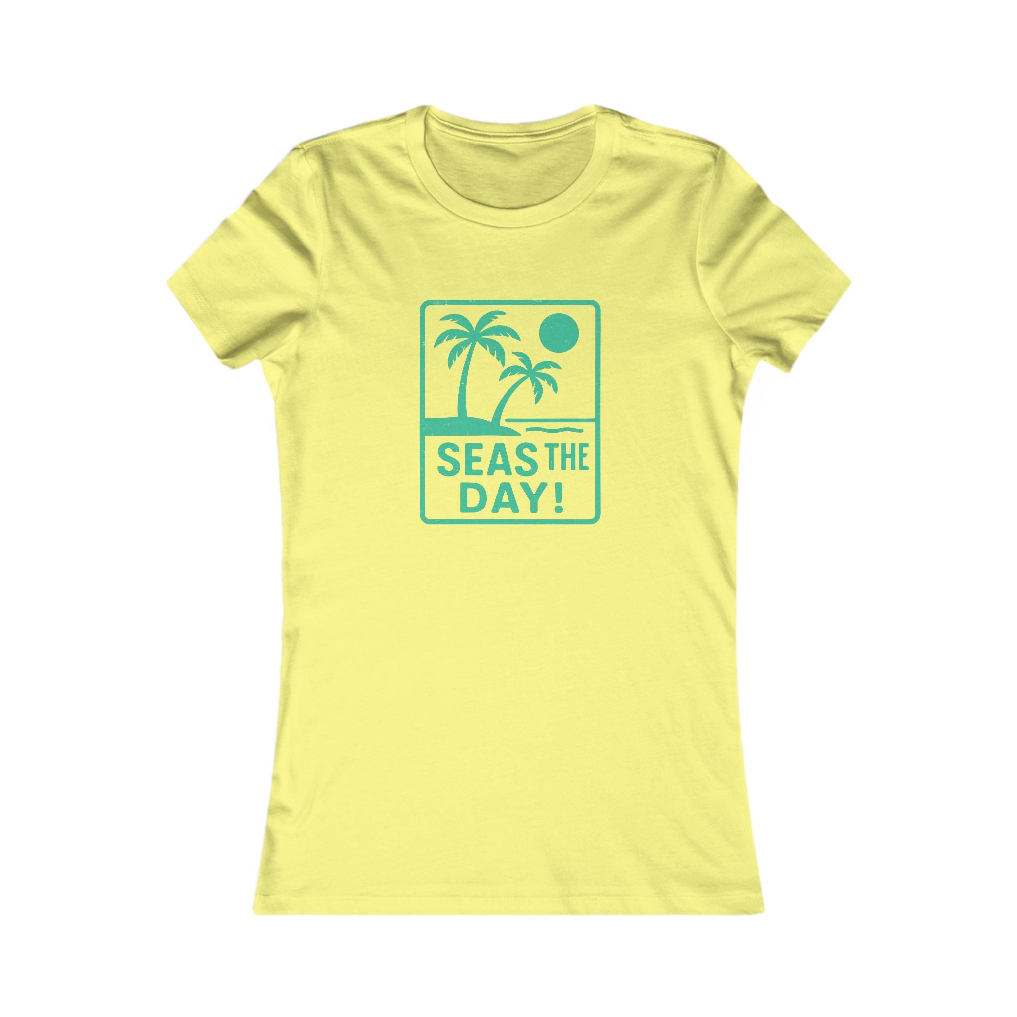 Tropic Beach 'Seas the Day' Favorite Tee - Seafoam Green