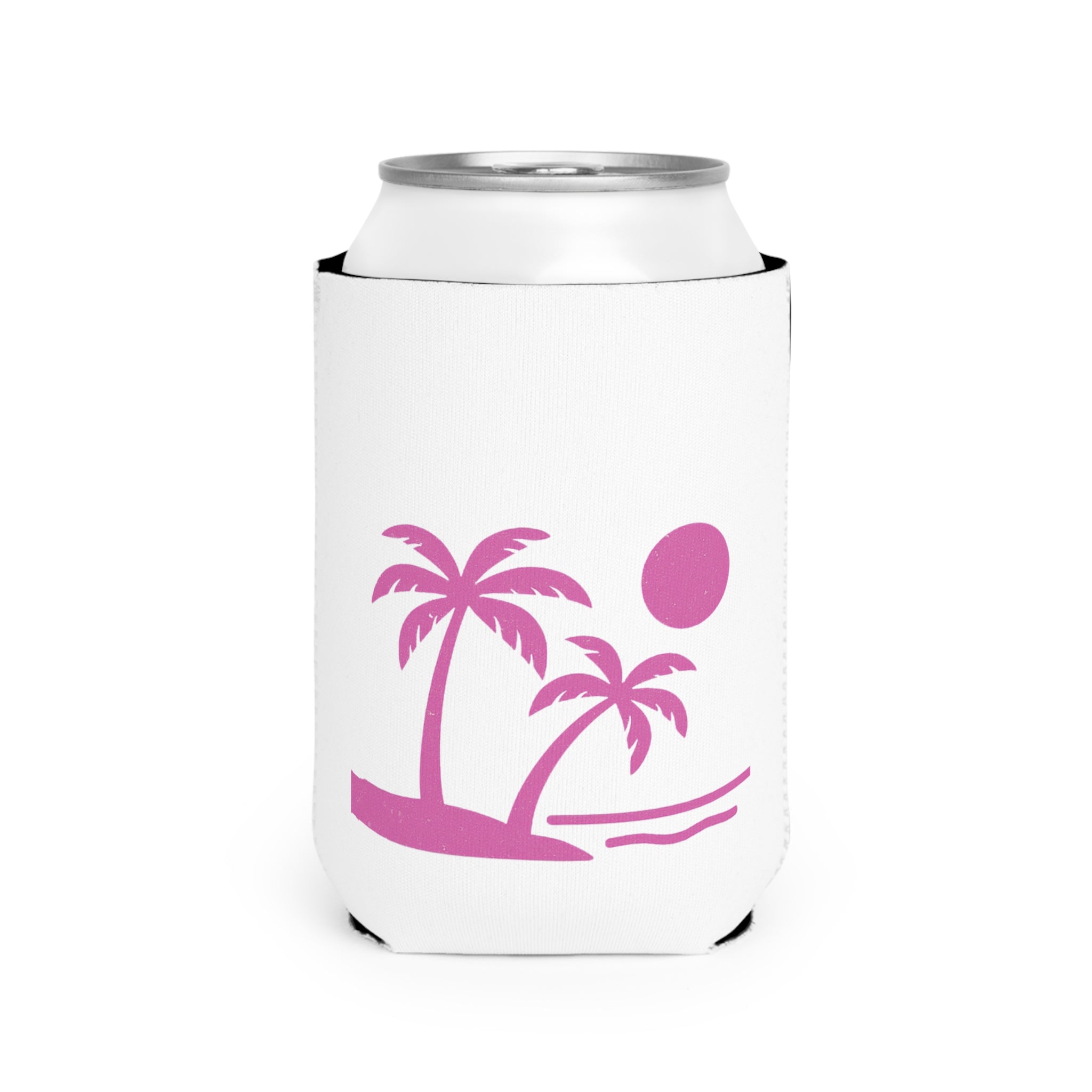 Tropic Beach Can Cooler - Hot Summer Pink