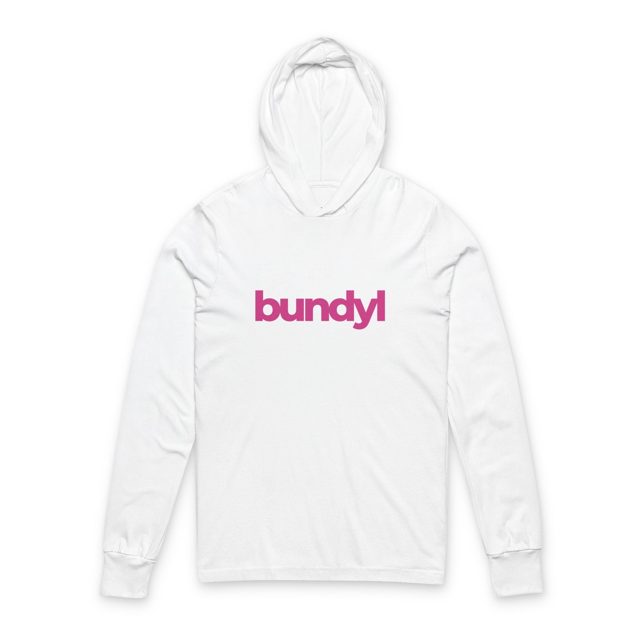 bundyl Logo Long Sleeve Hooded Tee - Hot Summer Pink