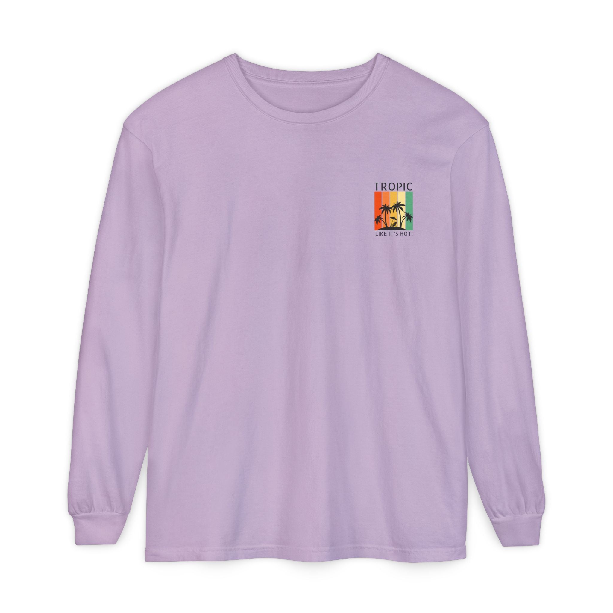 Tropic Panels Long Sleeve Tee - Rainbow Sunset