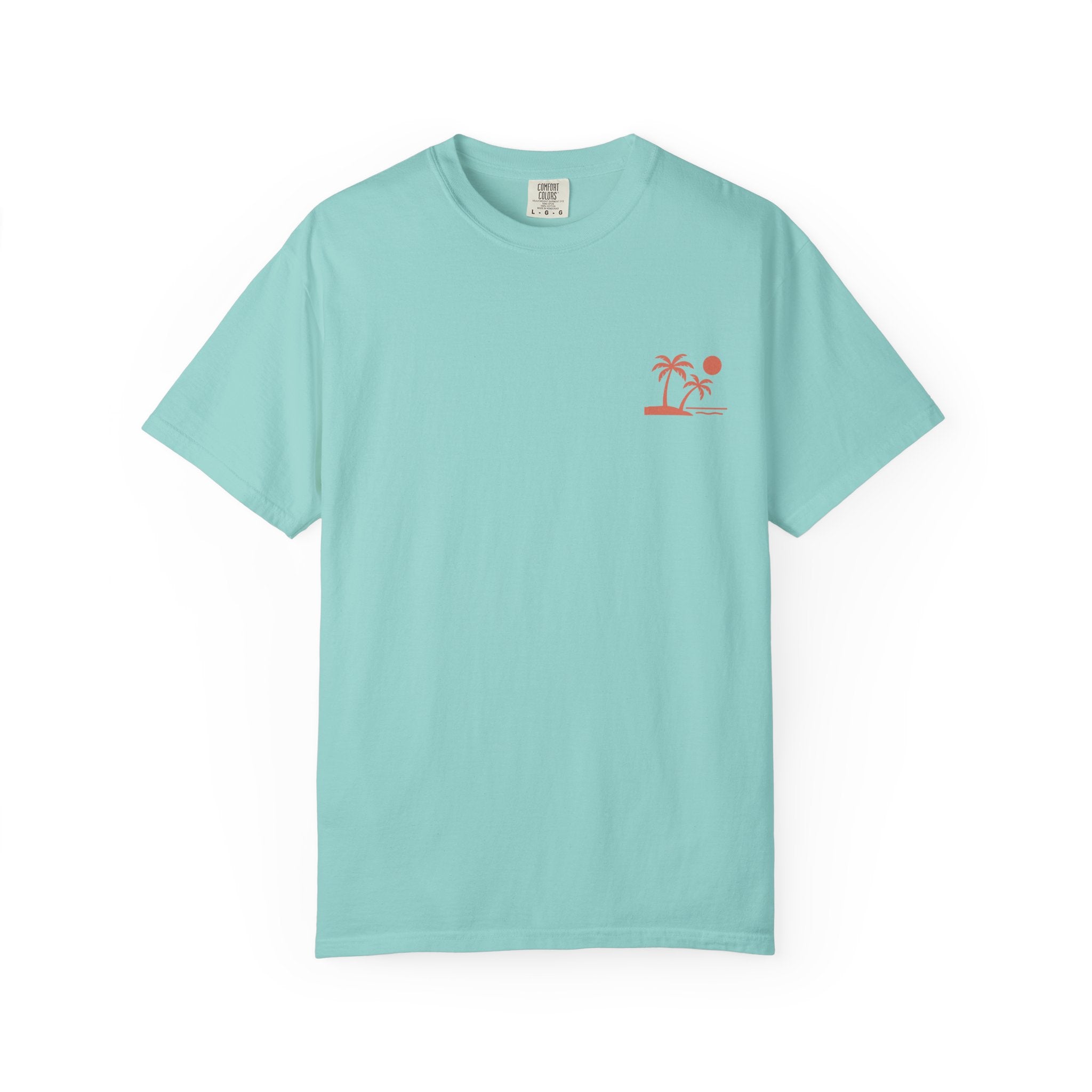 Tropic Beach 'Seas the Day' Relaxed Tee - Sunset Orange