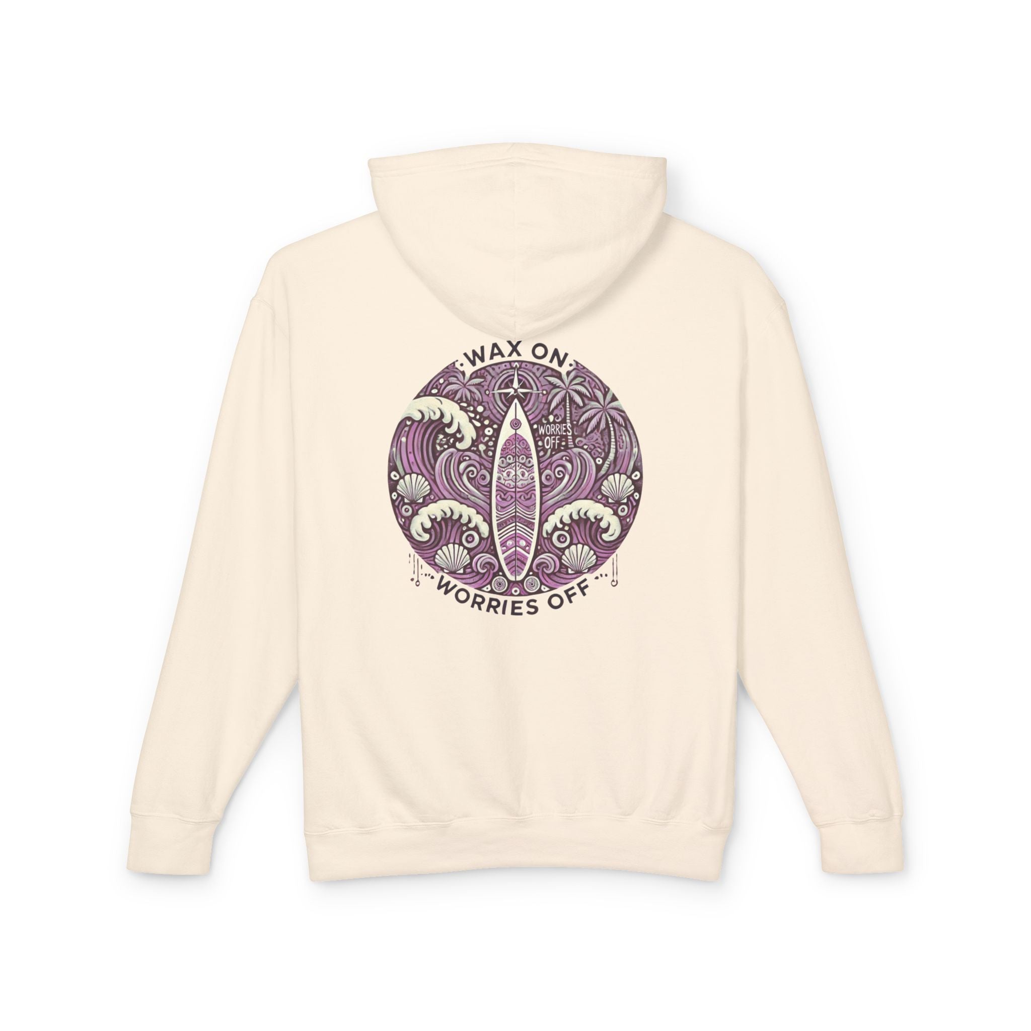 Vintage 'Wax On' Hoodie - Clamshell Pink