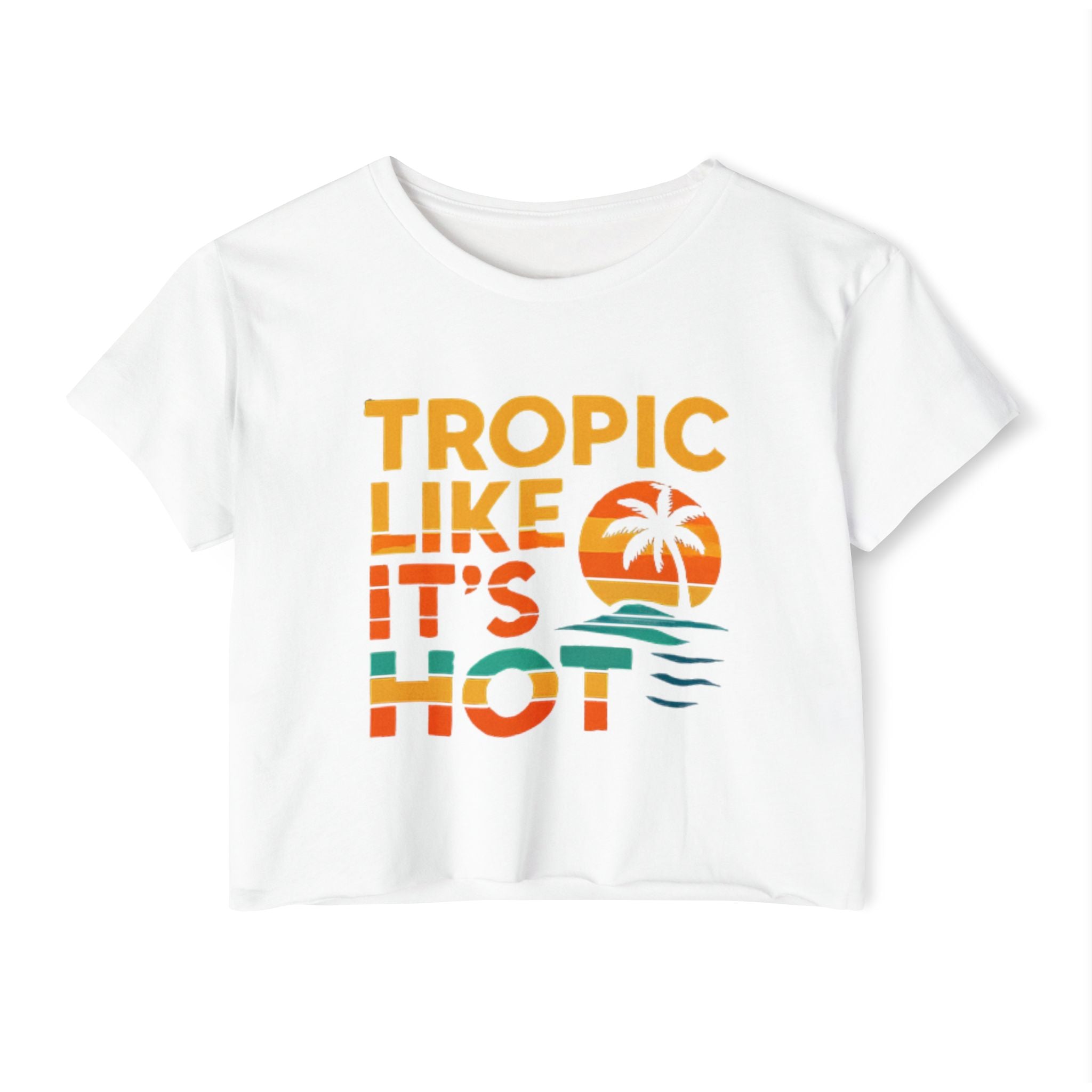 Big & Bold 'Tropic Like It's Hot' Festival Crop Top