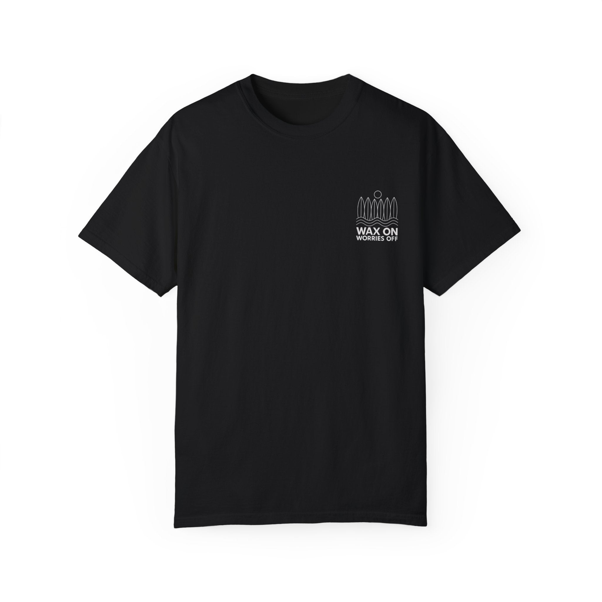 Boards Up 'Wax On' Relaxed Tee - White Outline