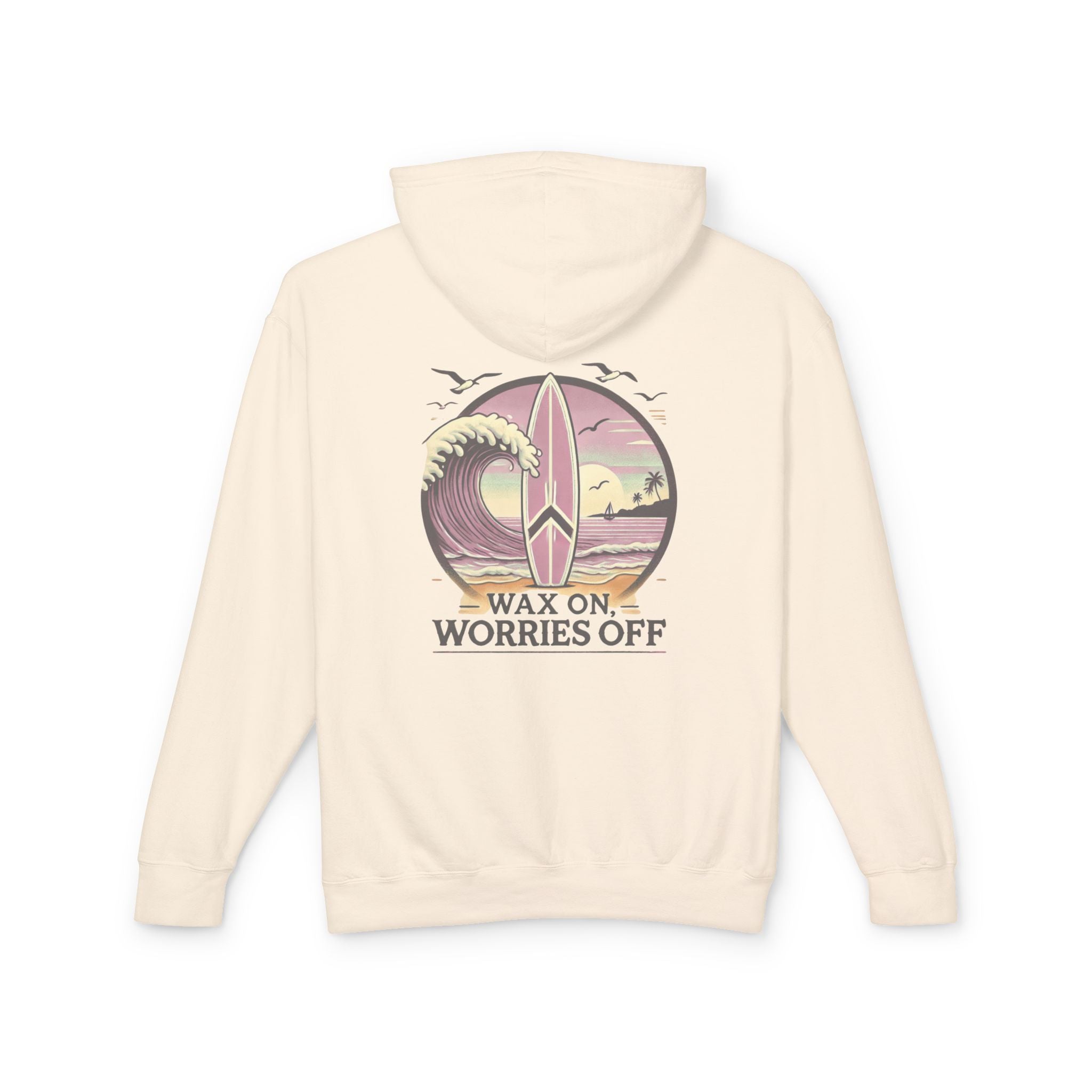Wave Crest 'Wax On' Hoodie - Clamshell Pink
