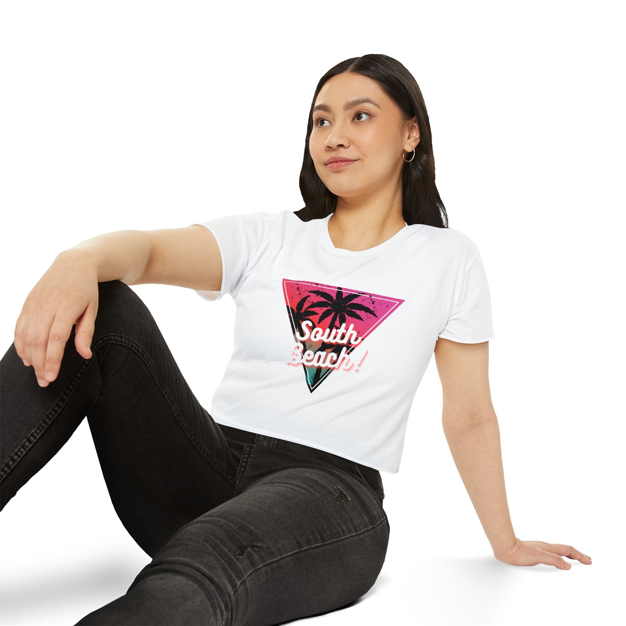 Watermelon Paradise 'South Beach' Festival Crop Top