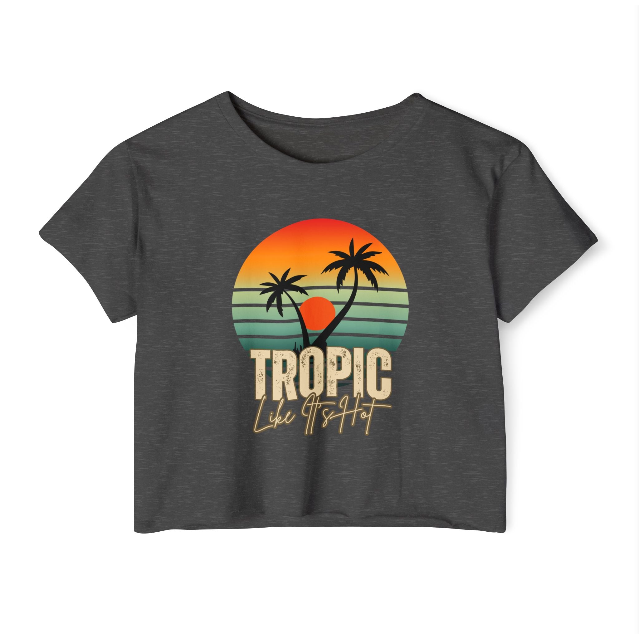 'Tropic Like It's Hot' Sunset Festival Crop Top