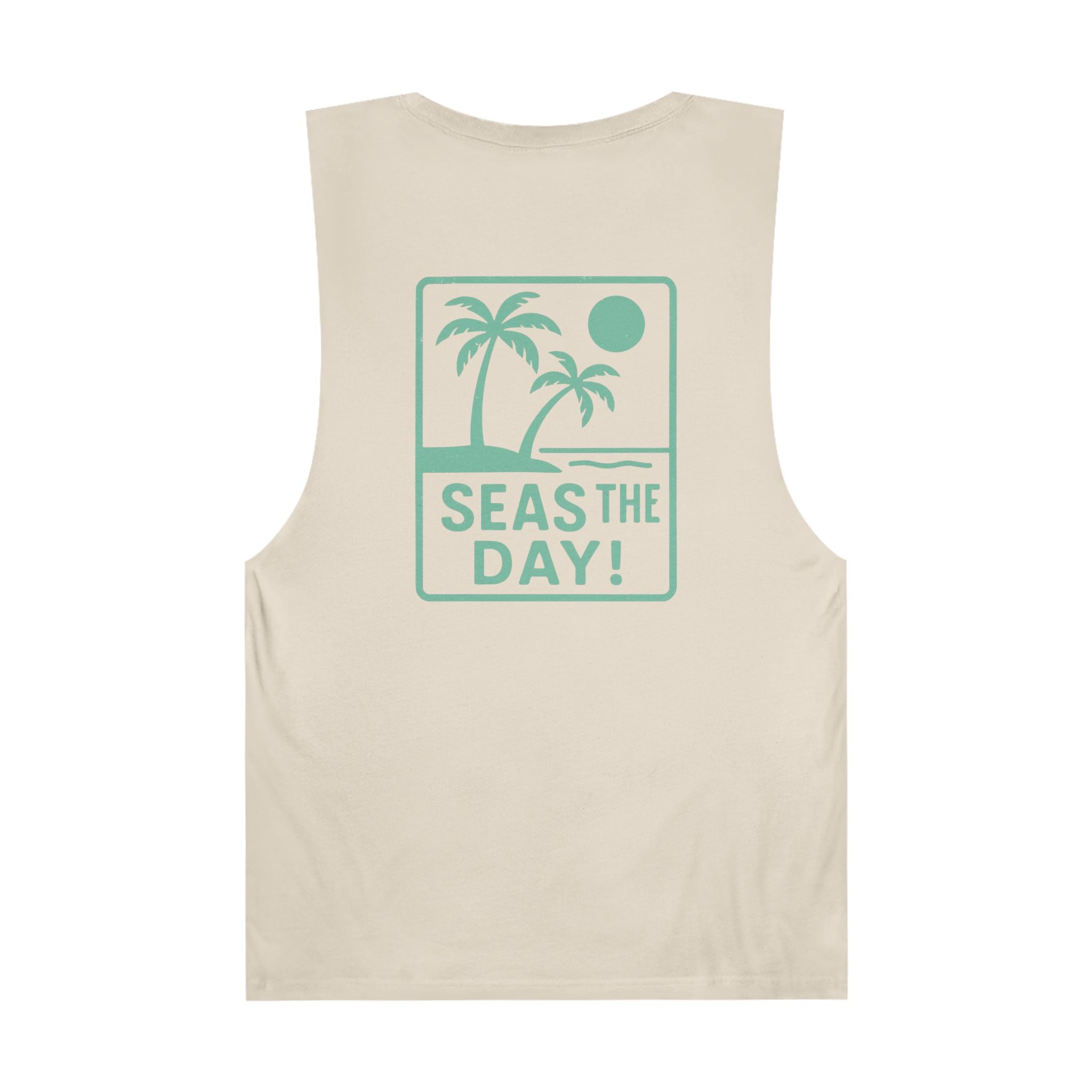 Tropic Beach 'Seas the Day' Chill Tank - Seafoam Green