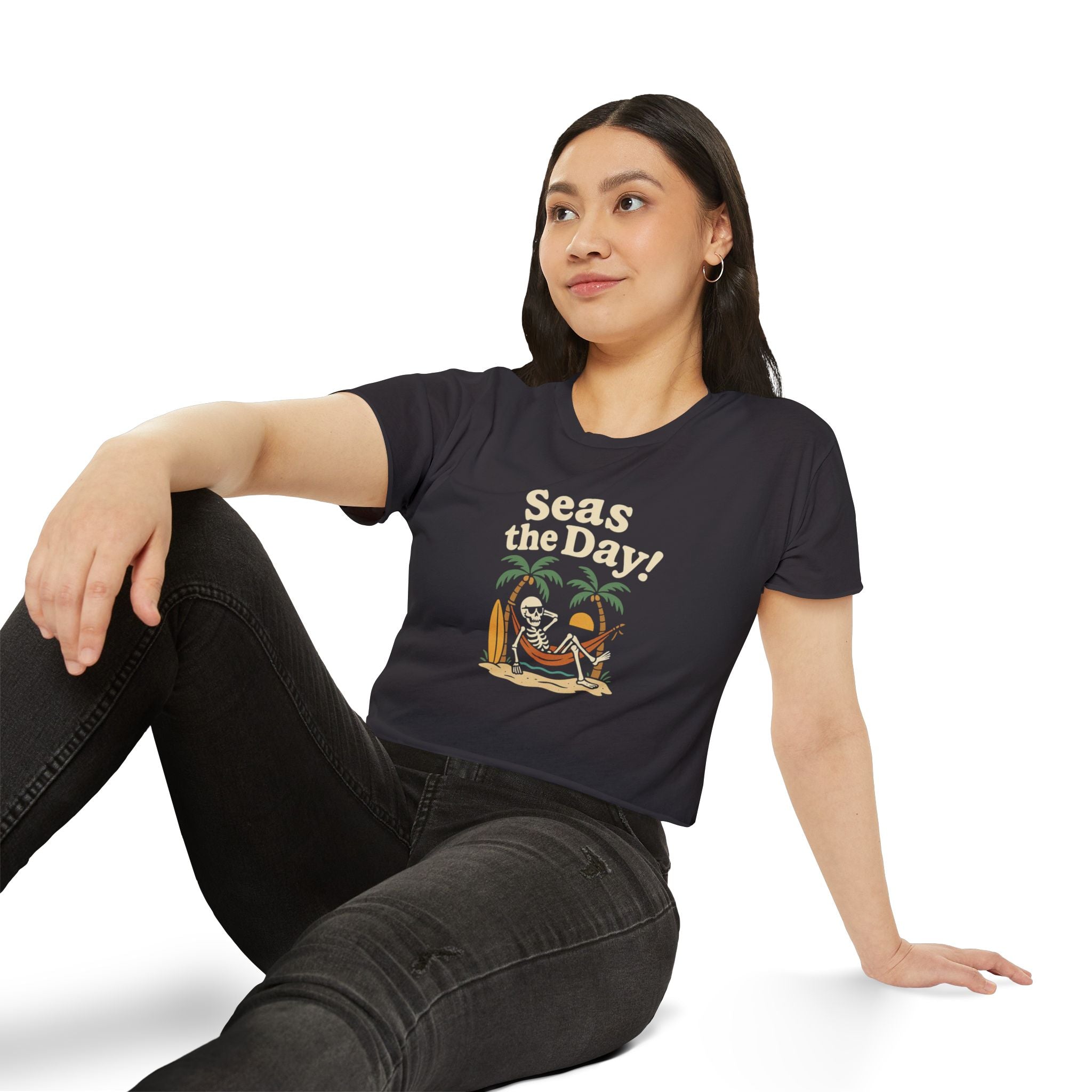 Skully 'Seas the Day' Festival Crop Top