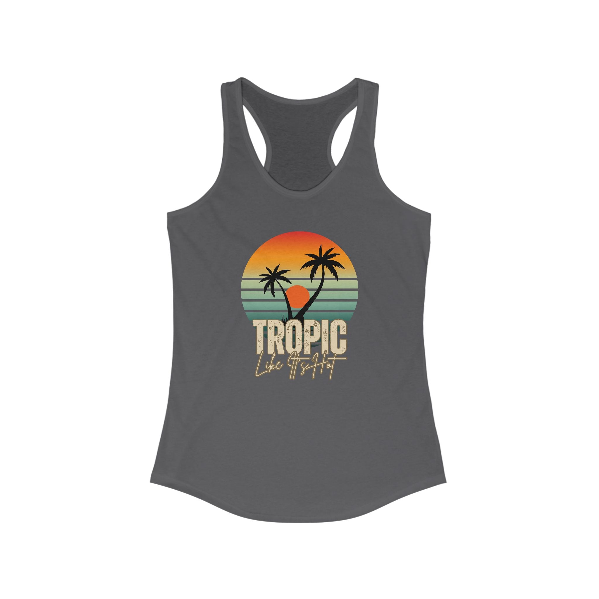 'Tropic Like It's Hot' Sunset Racerback Tank