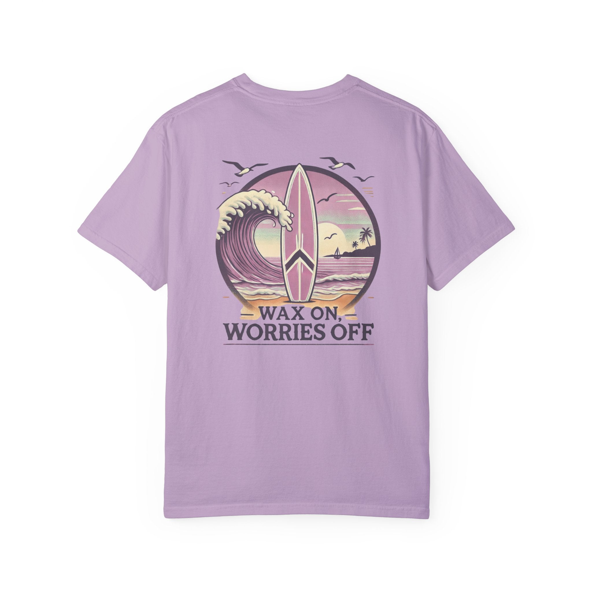 Wave Crest 'Wax On' Relaxed Tee - Clamshell Pink