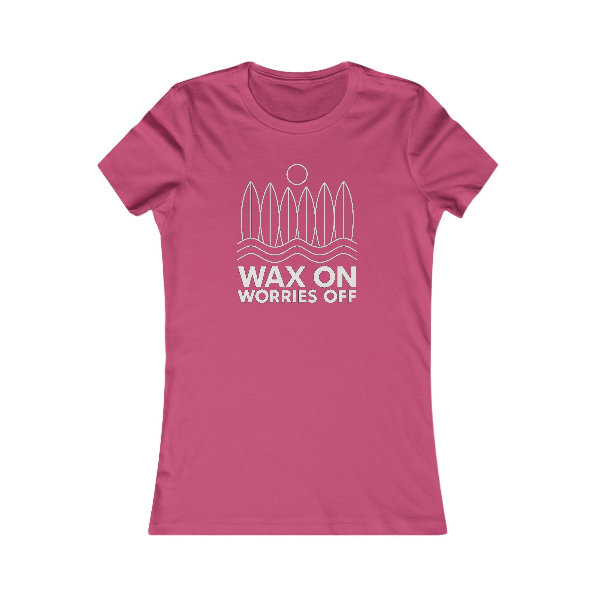 Boards Up 'Wax On' Favorite Tee - White Outline