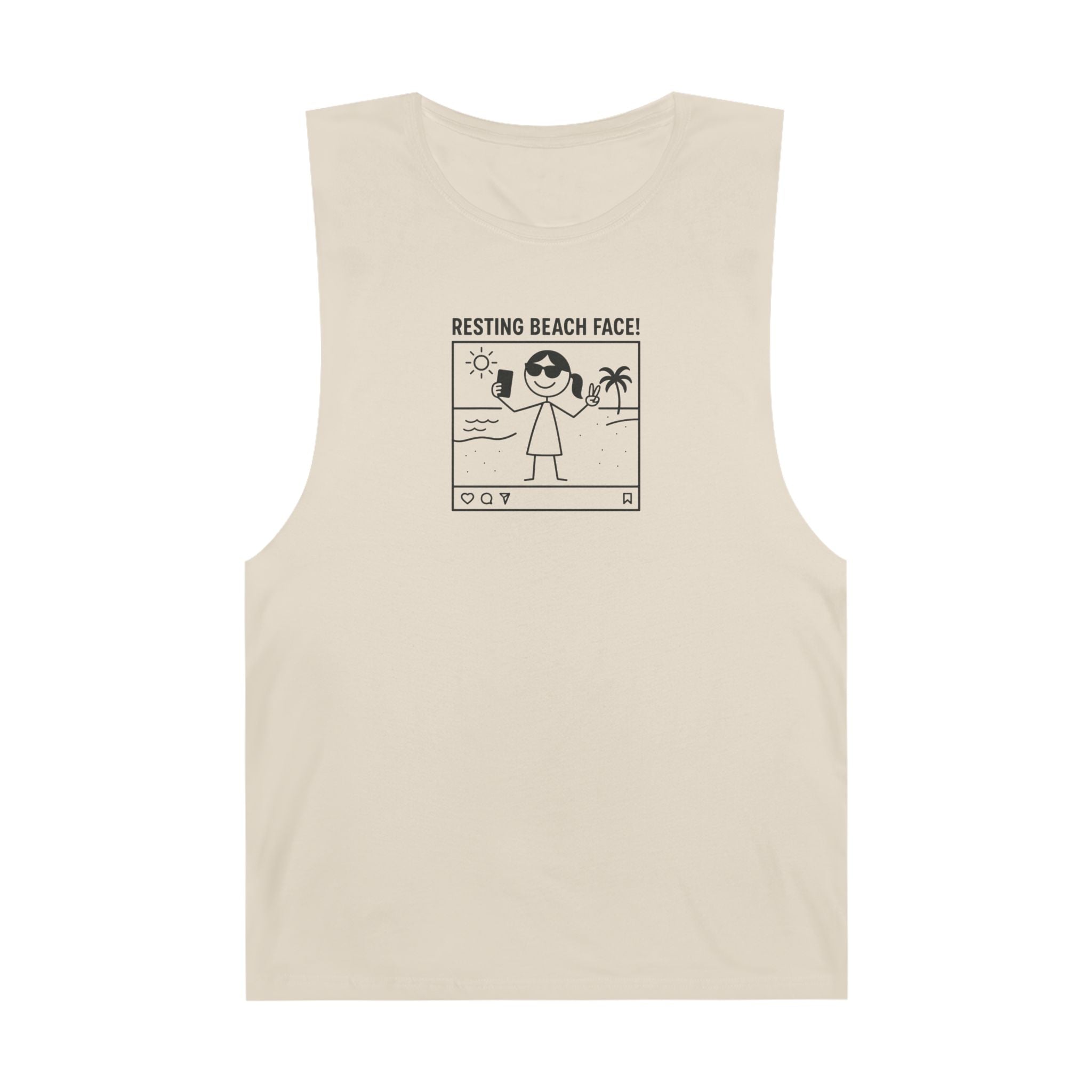 Resting Beach Face! Chill Tank - Selfie Girl