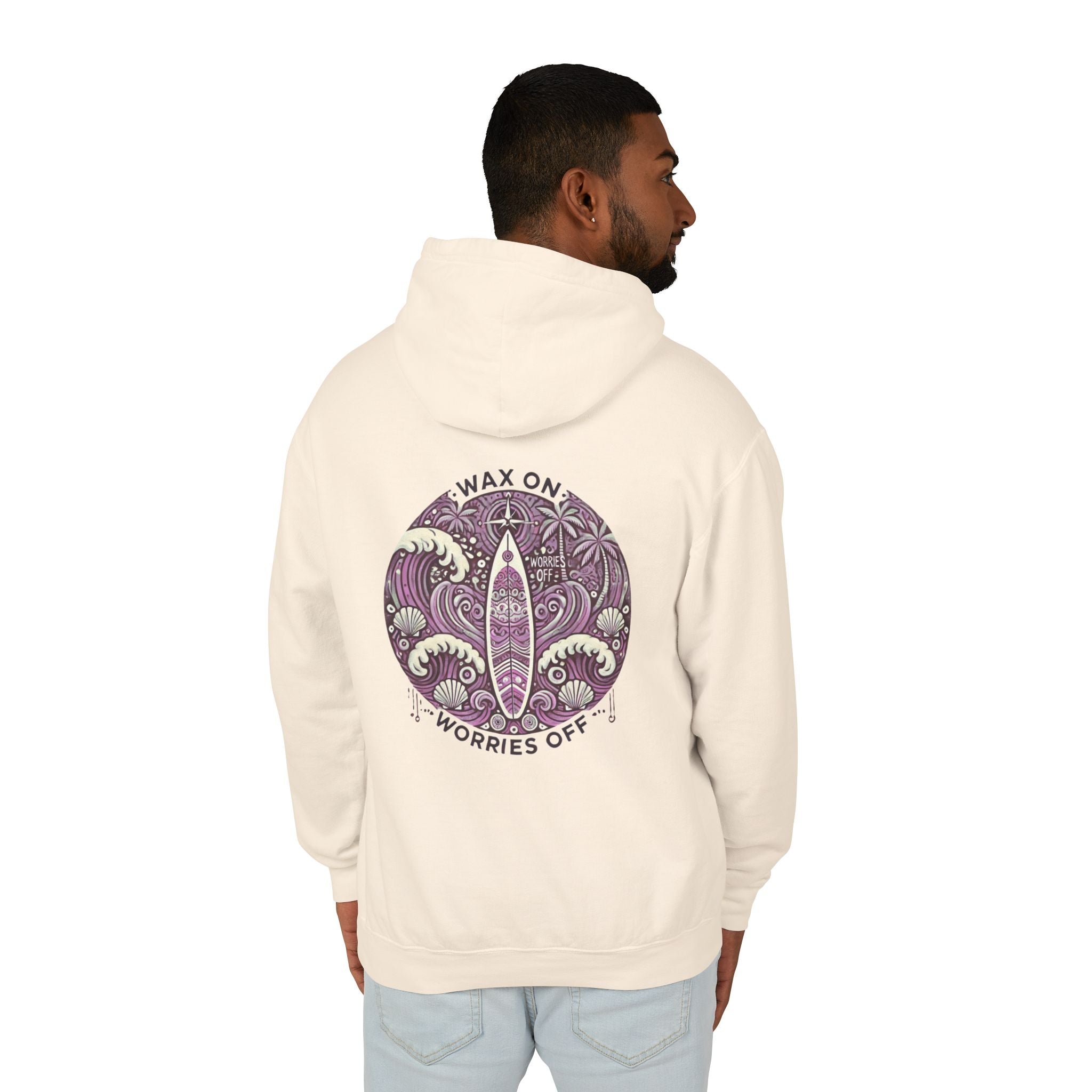 Vintage 'Wax On' Hoodie - Clamshell Pink