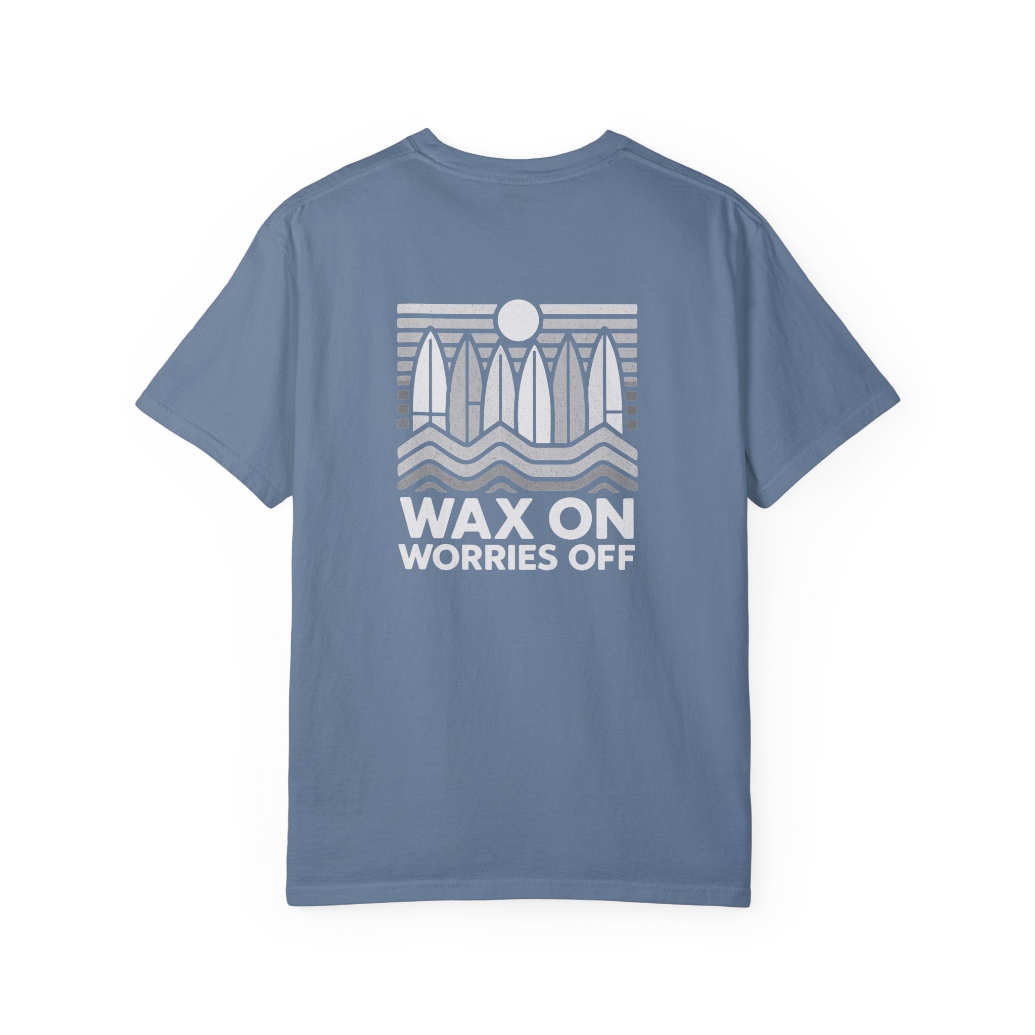 Boards Up 'Wax On' Relaxed Tee - Wave White