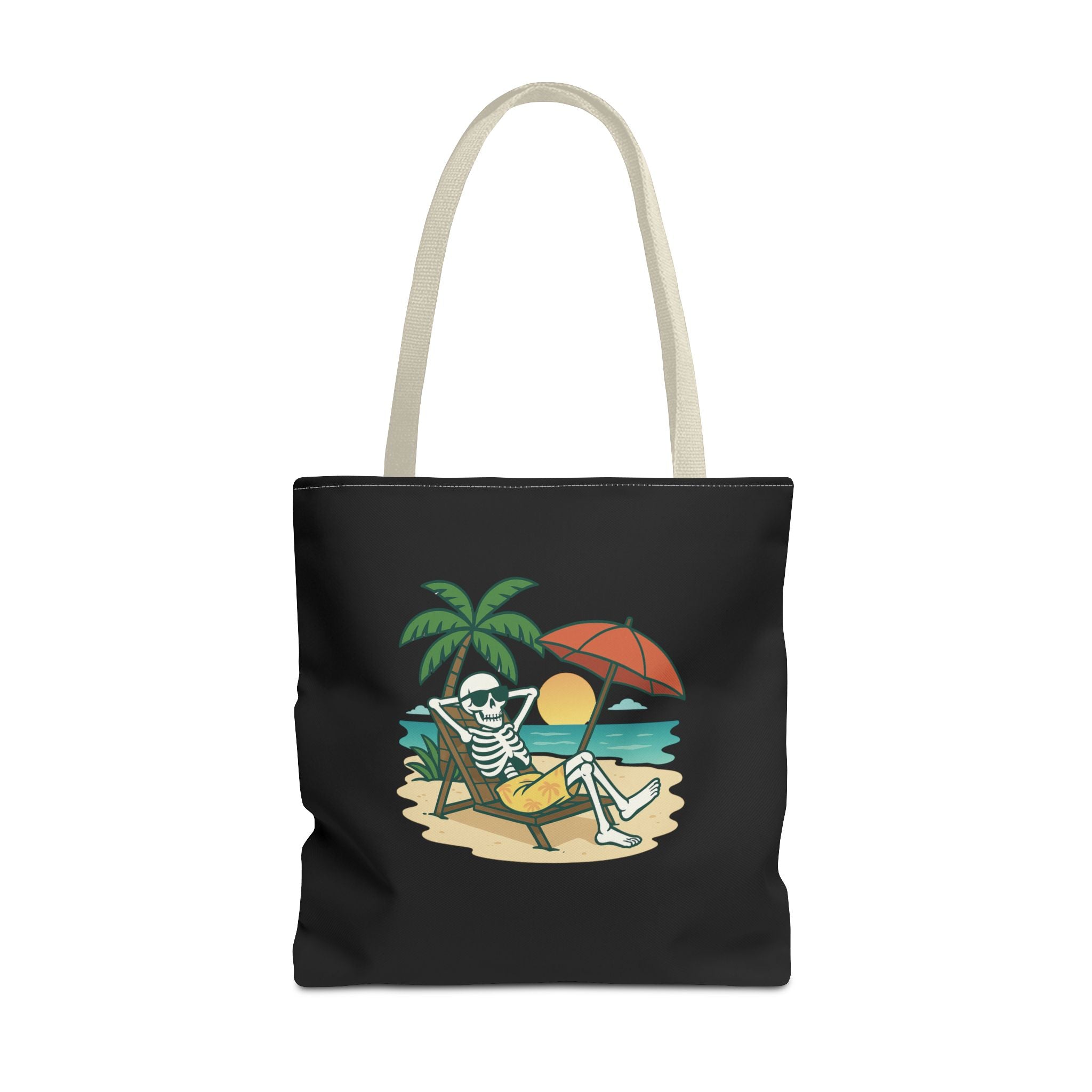 Skully in an Adirondack Beach Canvas Tote Bag - 18x18