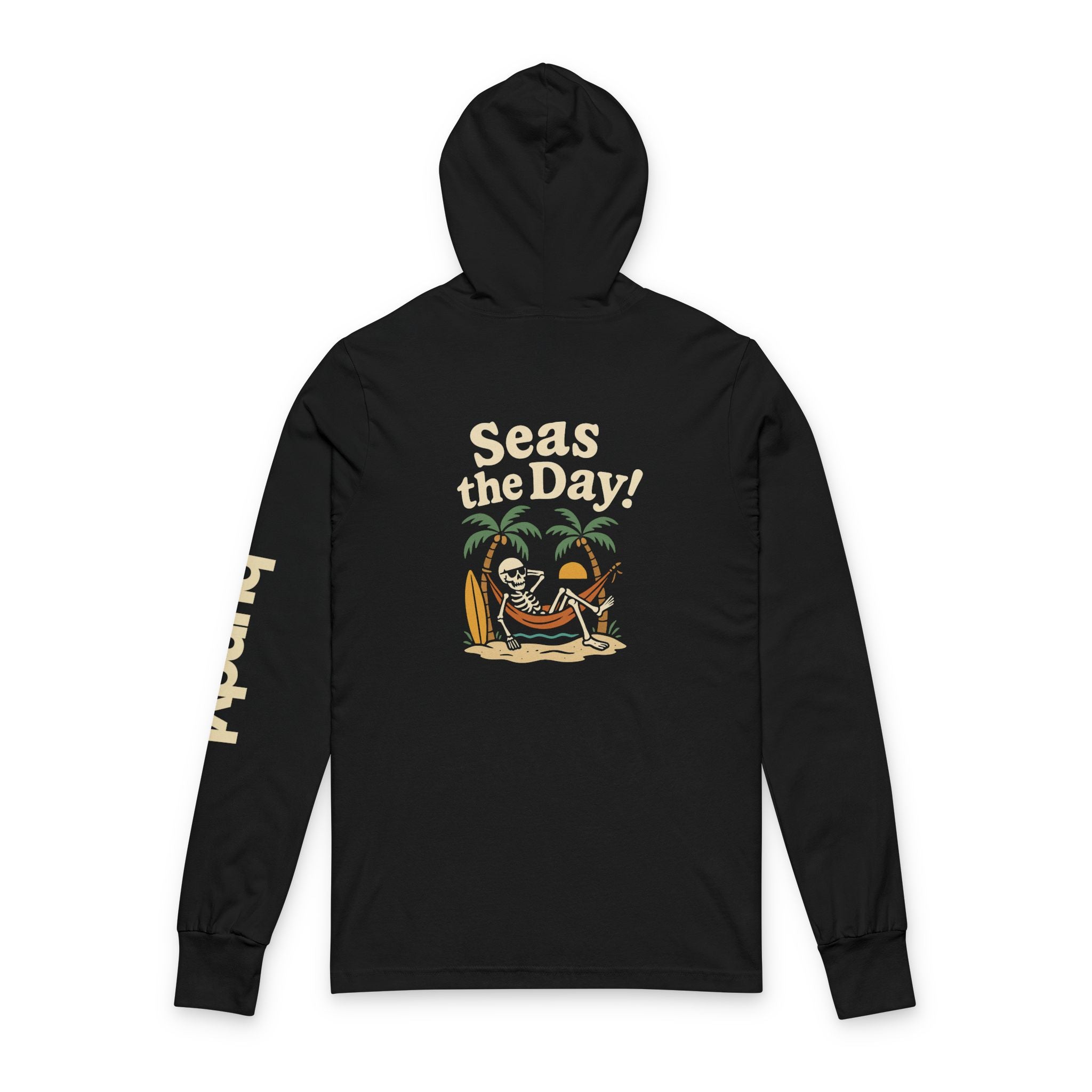 Skully 'Seas the Day' Long Sleeve Hooded Tee - Bold Front