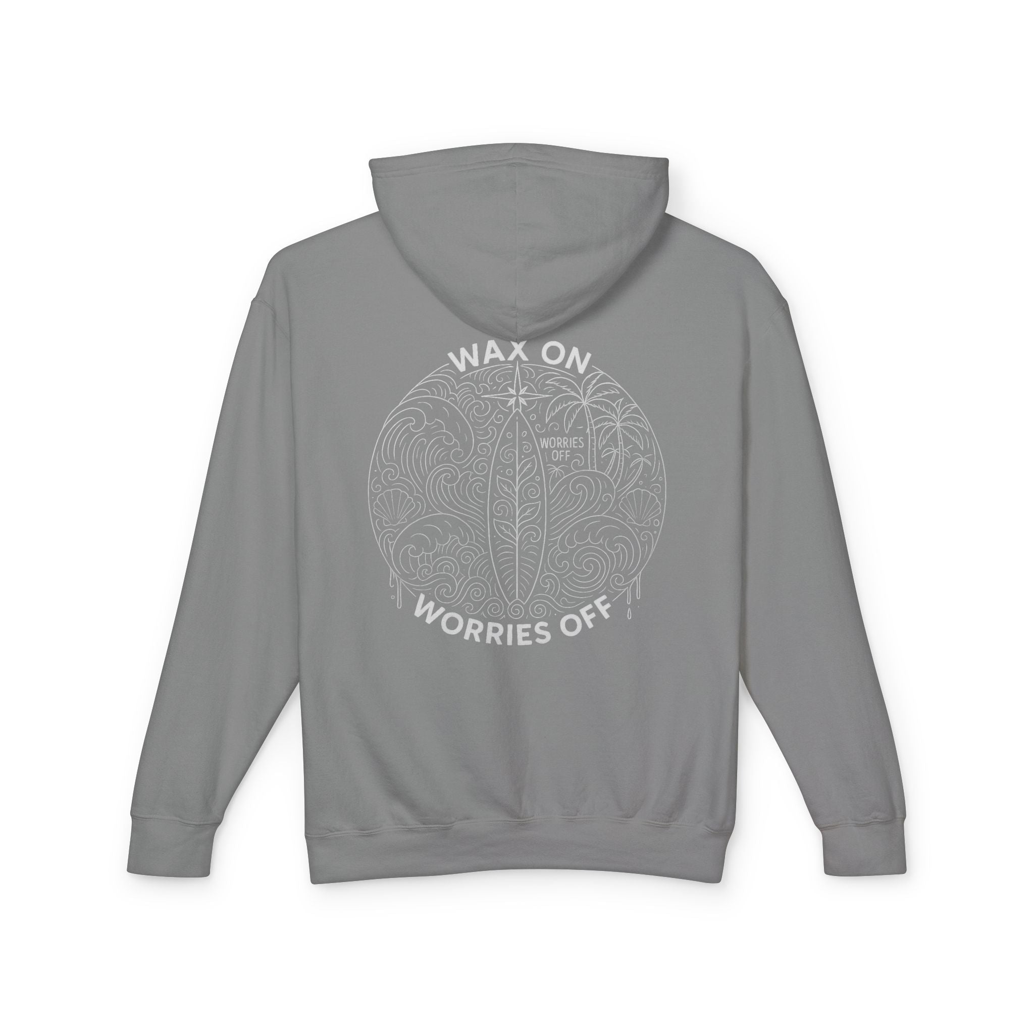 Vintage 'Wax On' Hoodie - Pencil White - Classic