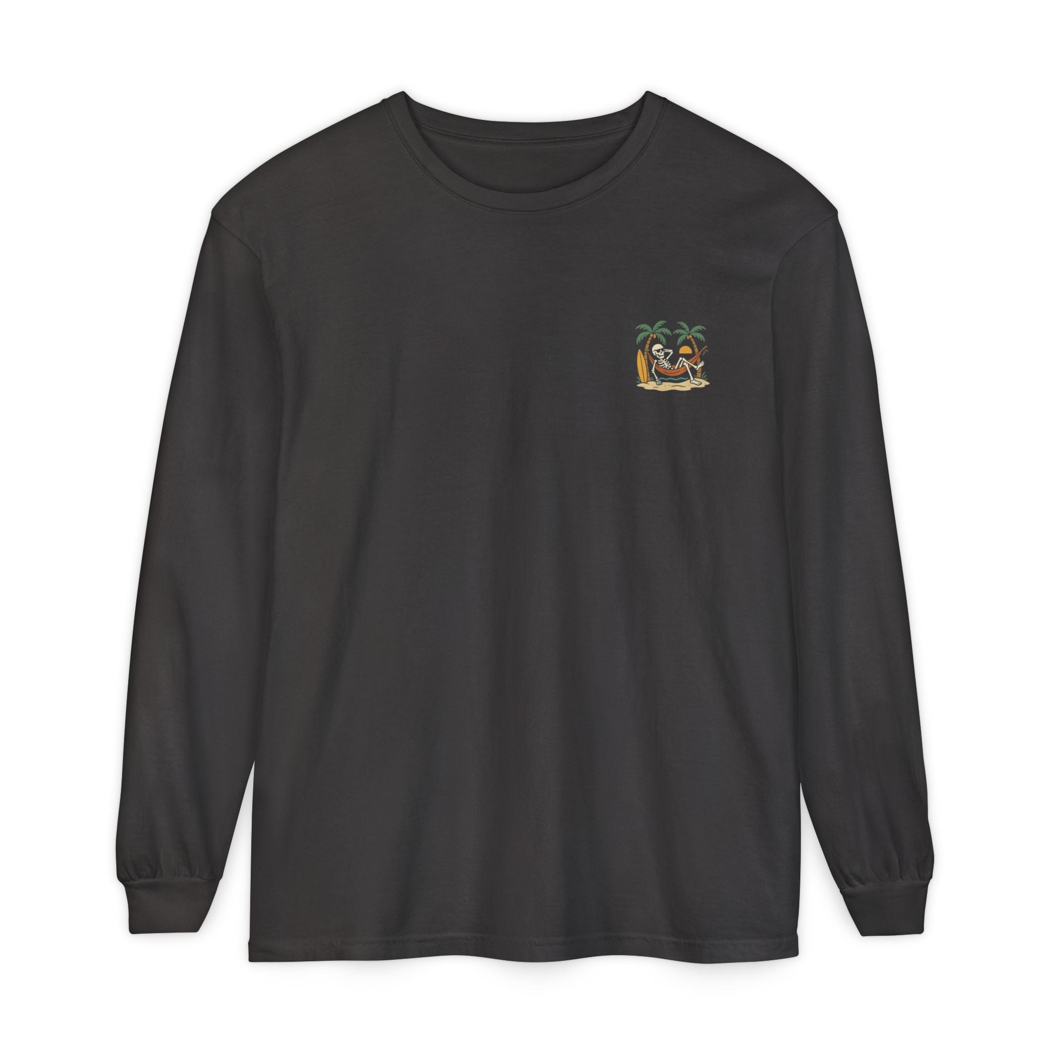 Skully 'Seas the Day!' Long Sleeve Tee - Pocket Only