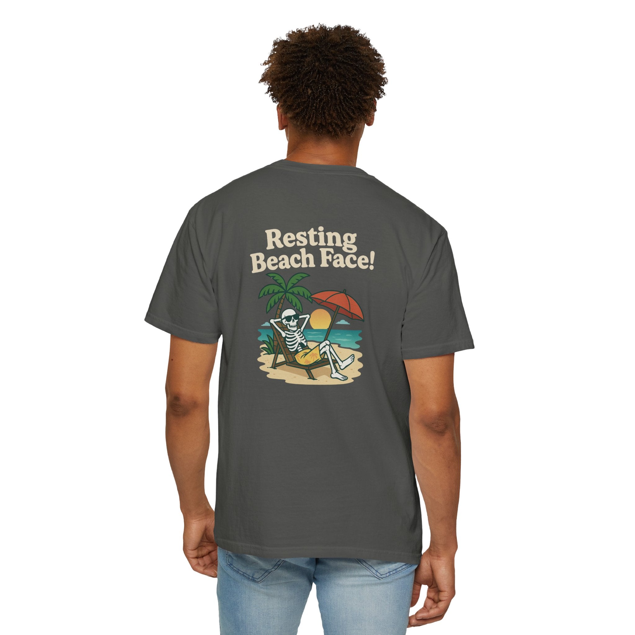 Skully 'Resting Beach Face' Relaxed Tee - Classic