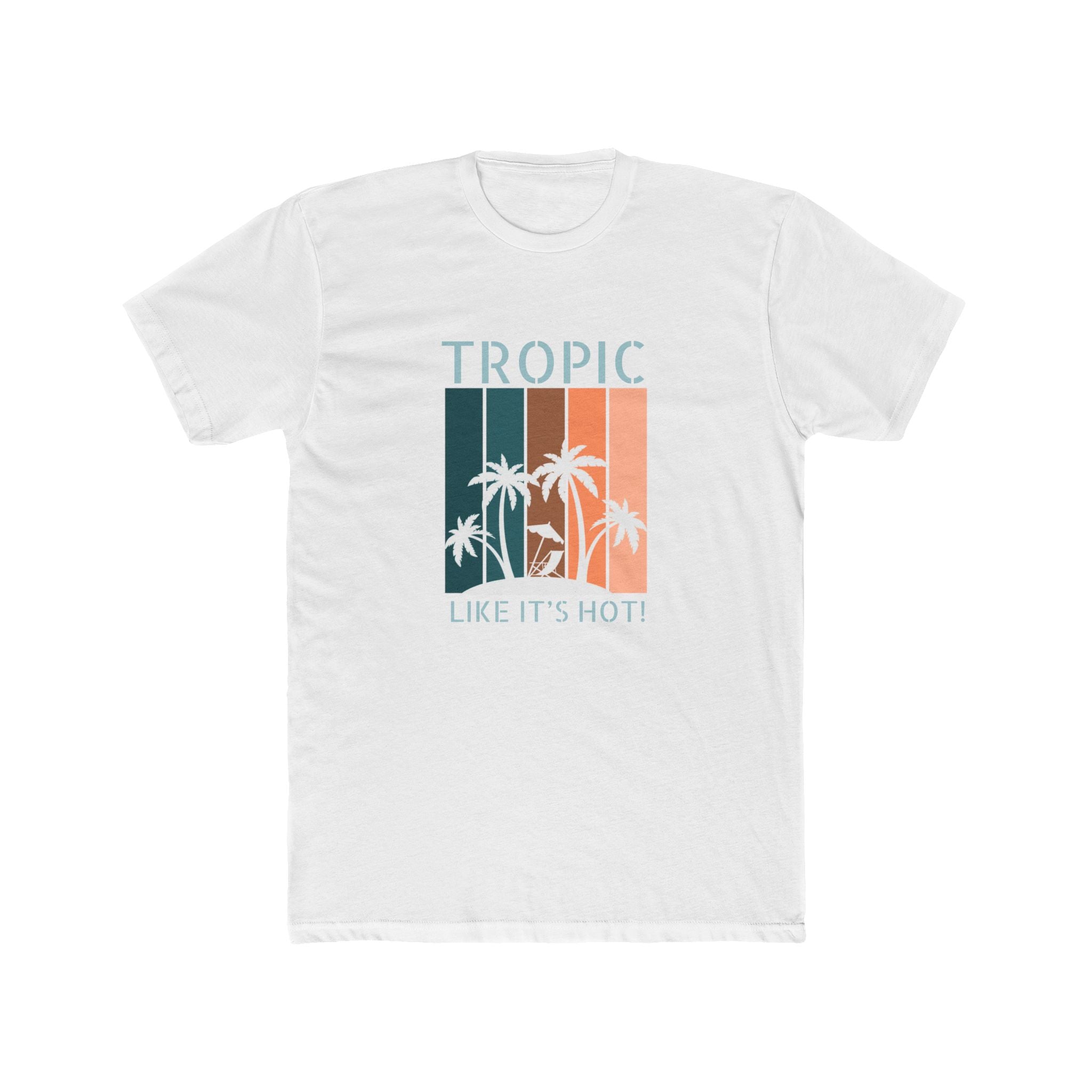 Tropic Panels Fitted Tee - Peaches & Cream