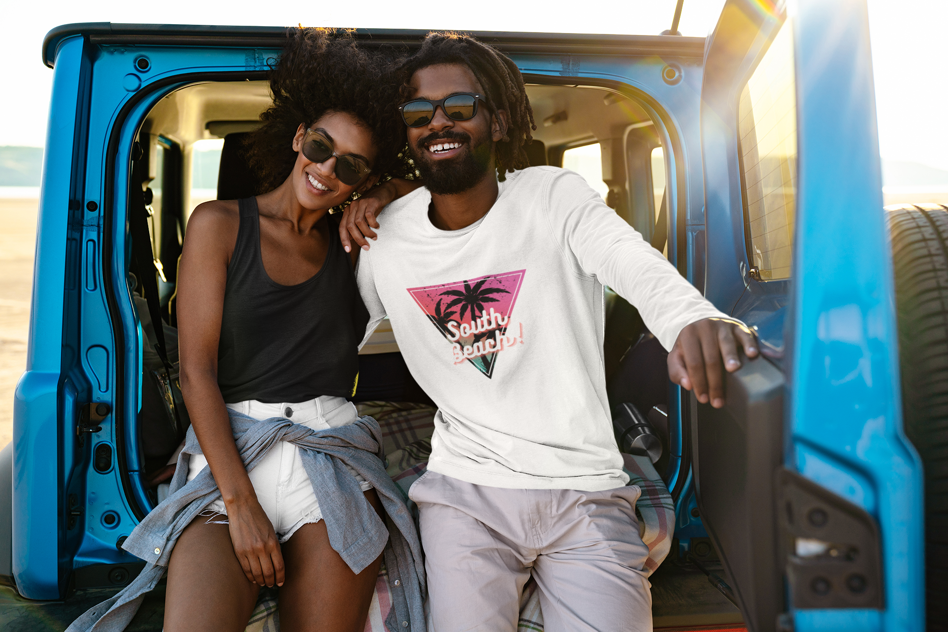 Watermelon Paradise 'South Beach' Long Sleeve Tee