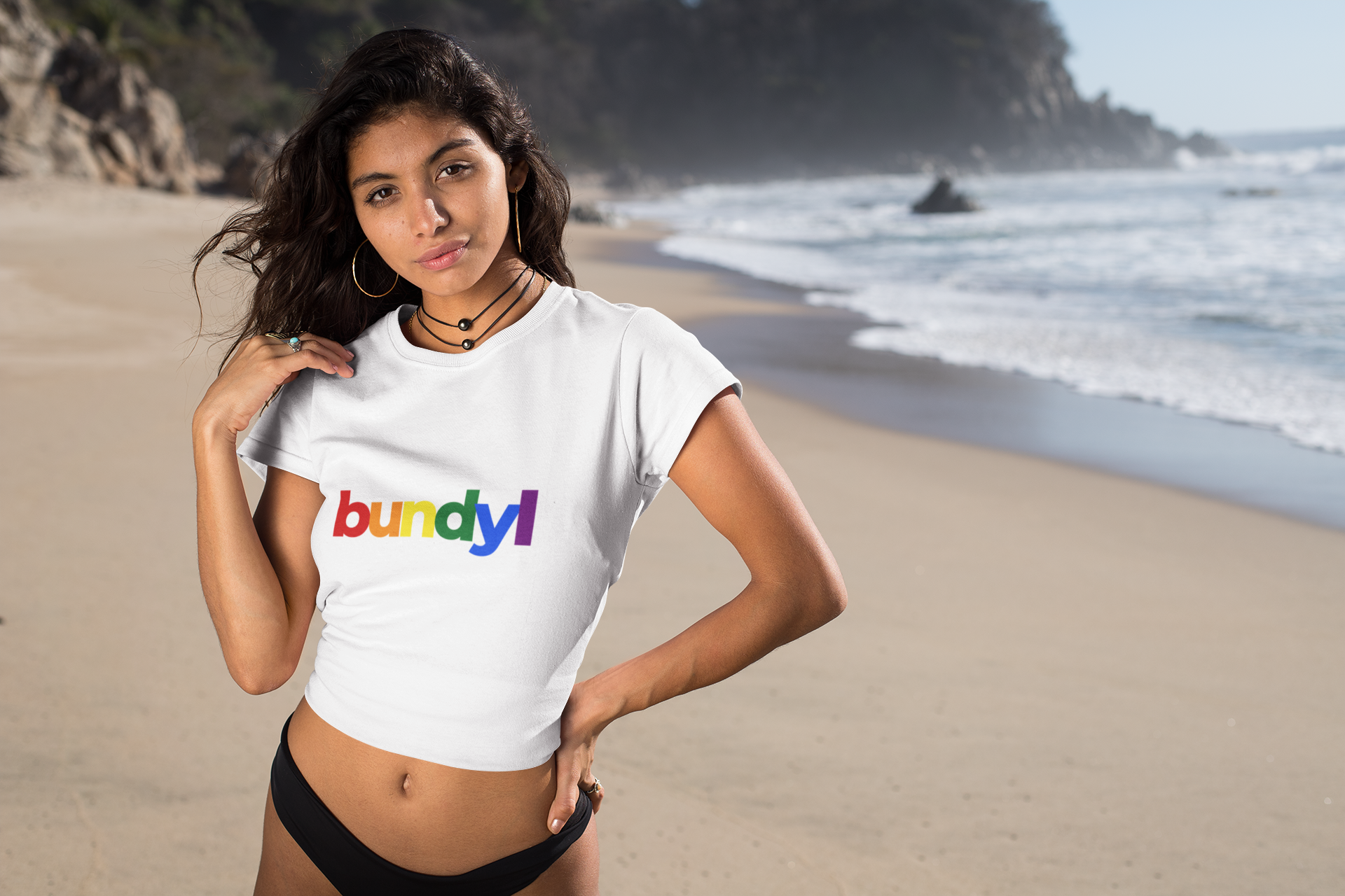 'Be Proud, Be Loud, Be You!' Cropped Fitted Tee