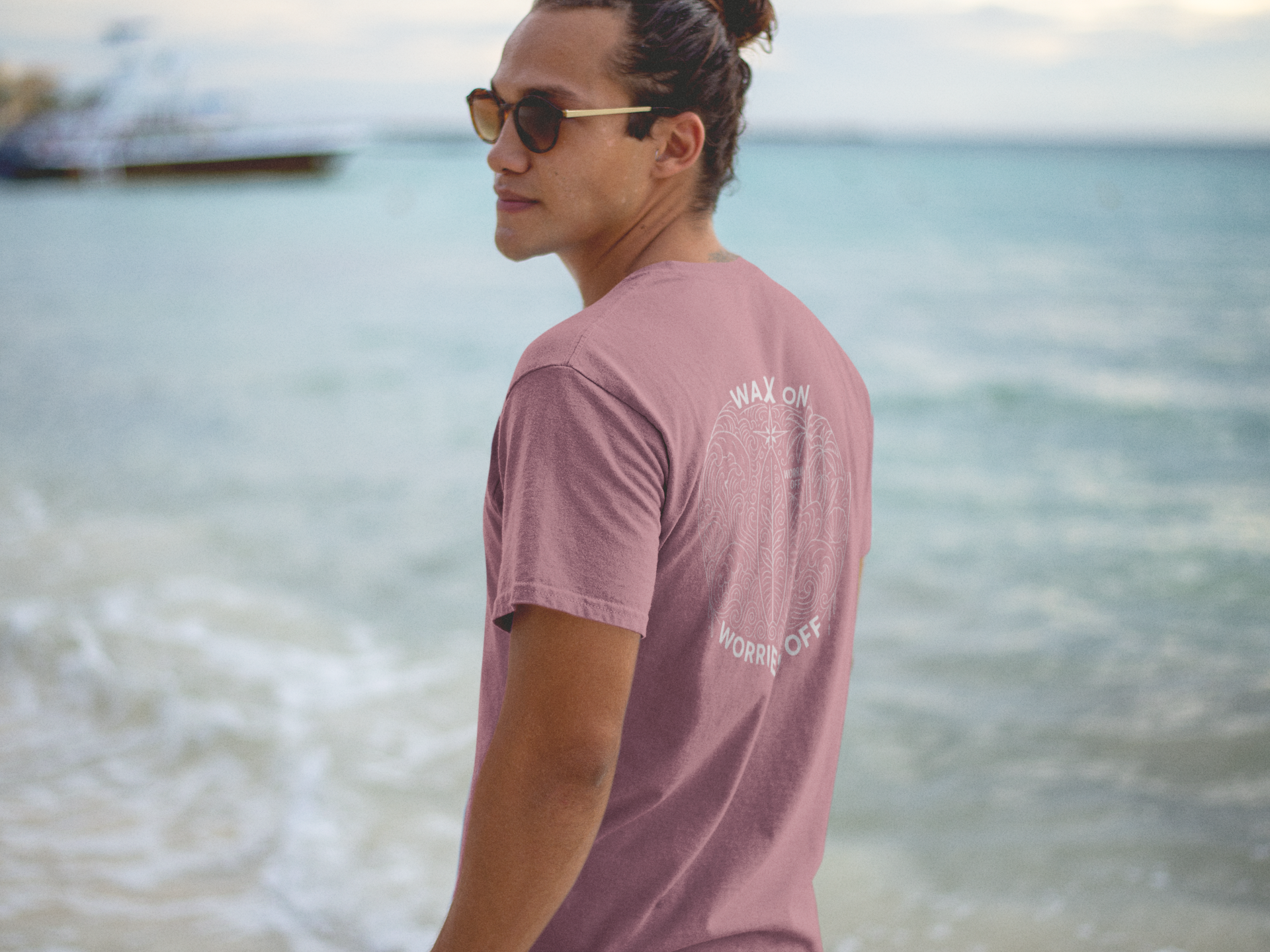 Tropic Beach 'Seas the Day' Relaxed Tee - Seafoam Green