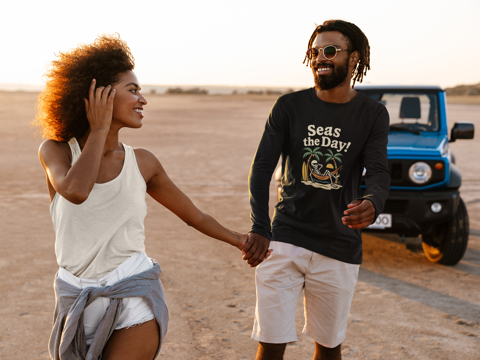 Skully 'Seas the Day!' Long Sleeve Tee - Bold Front